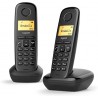  Gigaset A170 DUO - Téléphone sans Fil ECO DEC Duo Noir 