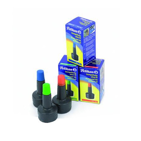  Lot de 10 flacons d'encre à tampon Pelikan Coloris au choix 