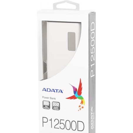  Power Bank Adata 12500 mAh Noir/Blanc 