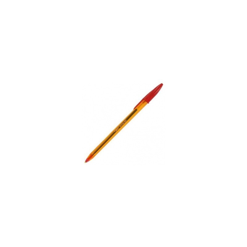 STYLO BILLE BIC ORANGE POINTE FINE ROUGE