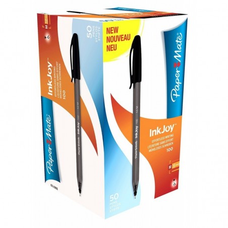 Boite de 50 Stylos Paper Mate Inkjoy 100 Noir
