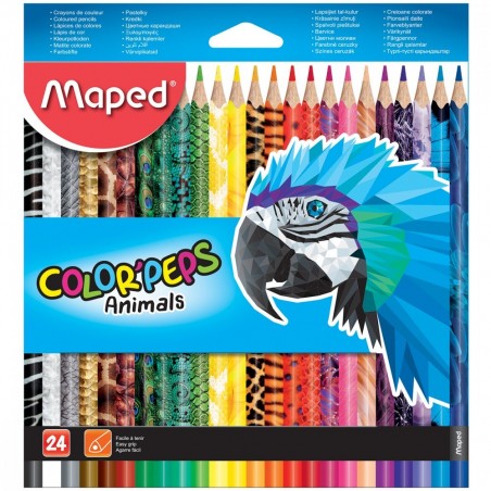 24 Crayons de Couleur Color Peps Maped