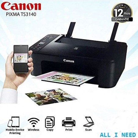 Canon Pixma Couleur Multifonctions TS3140 5en1- (Wifi/Scan/Print/Copy/Cloud)