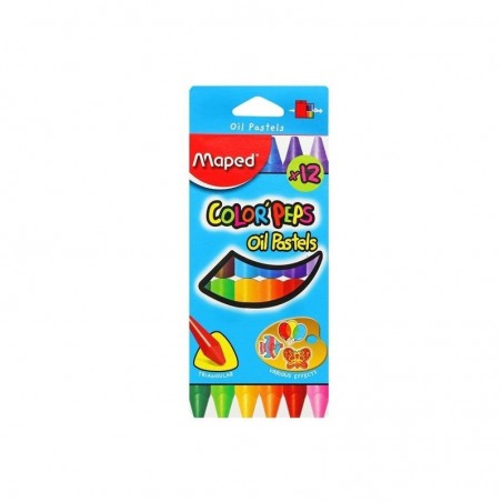 Boîte de 12 Pastels à l'huile Maped