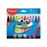 12 Feutres Maxi de coloriage Maped Color Peps