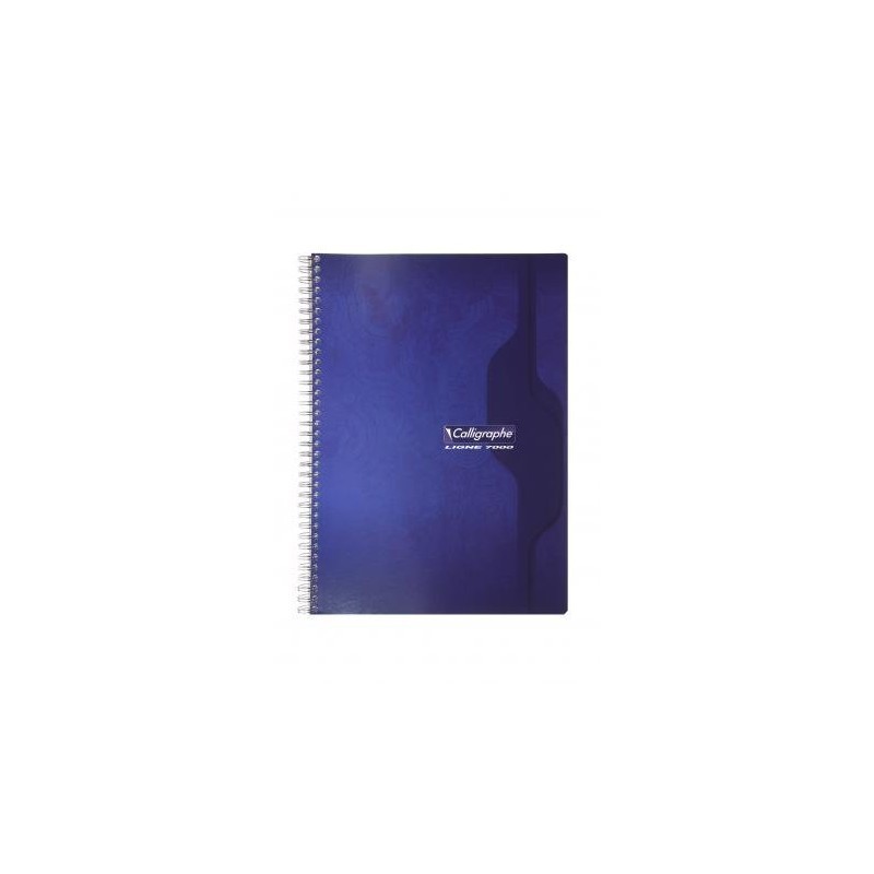 Cahier spirales Calligraphe 100p - A4 - 70 g - Grands carreaux