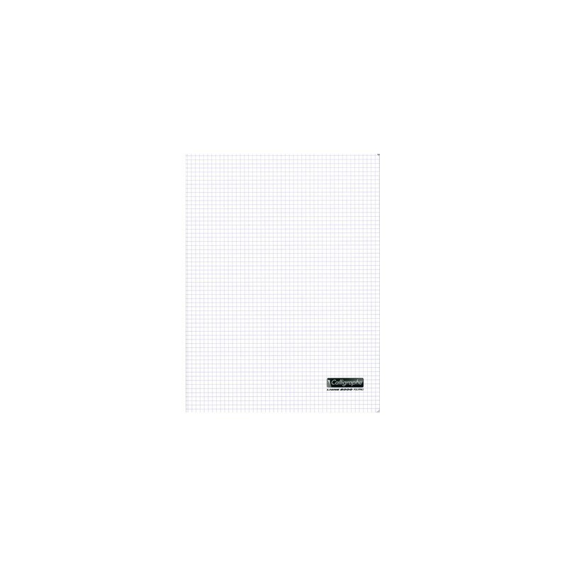 Cahier Polypro Calligraphe 96p - 24*32 - Transparent - 90g - Piqué - Petits Carreaux
