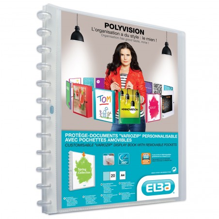  Porte-vues EXPRESS 40 pochettes détachables ergonomique et design 
