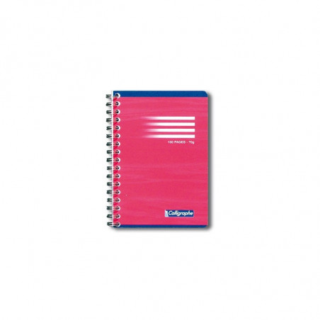 Carnet Spirales Calligraphe 100 pages - 9*14 - 70g - Petits Carreaux