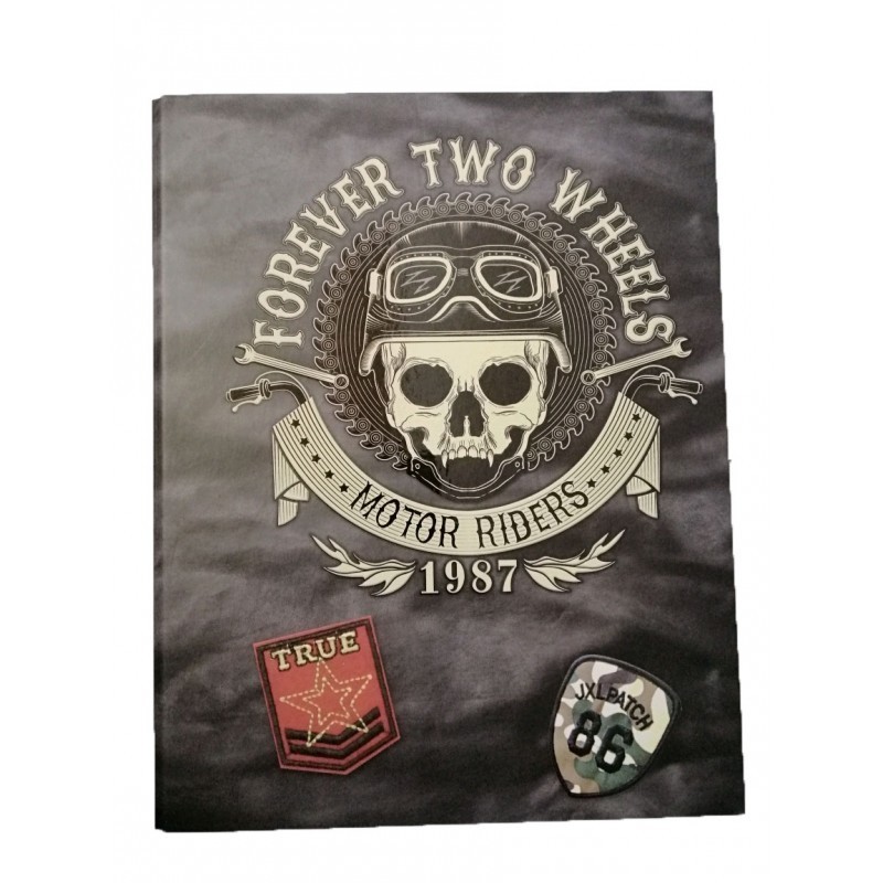 Classeur 4 anneaux rigide FOREVER TWO WHEELS 34*27