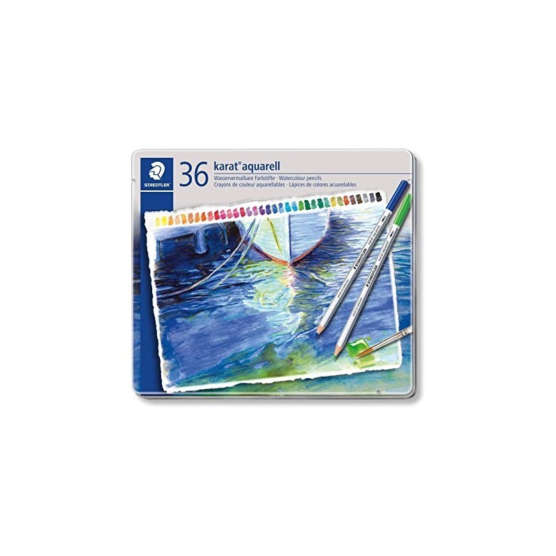 CRAYONS AQUARELLE STAEDTLER METAL BTE 36