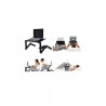 Table Laptop ajustable T8 avec ventilation de refroidissement - Multifonction
