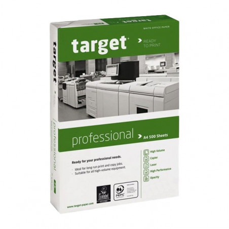 Lot de 5 Ramettes de papier blanc TARGET Professional A4 500 feuilles