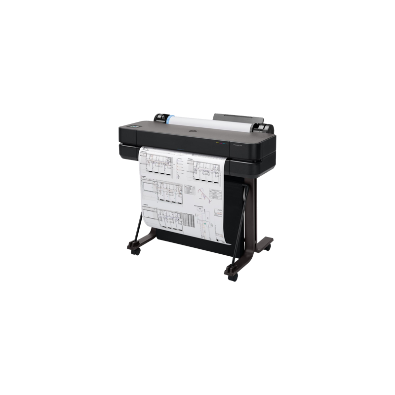 HP DesignJet T630 24-in Printer Single fonction 24 pouces PPM N/B 76A1/h PPM Couleur 76A1/h