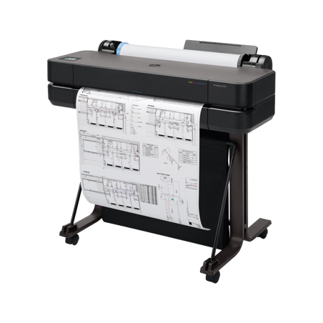 HP DesignJet T630 24-in Printer Single fonction 24 pouces PPM N/B 76A1/h PPM Couleur 76A1/h