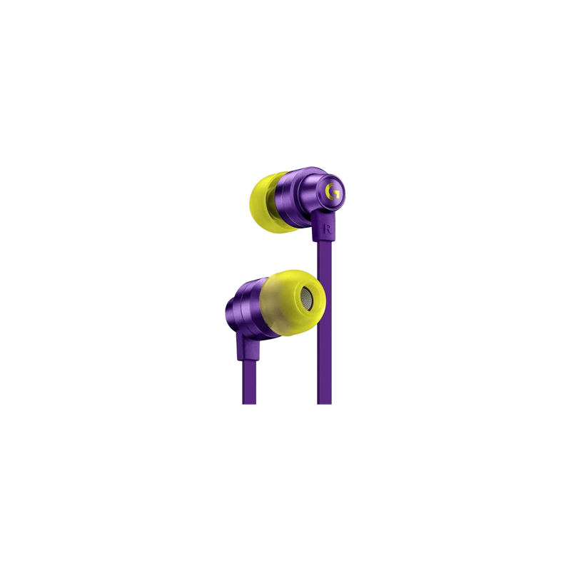 LOGITECH G333 Wired Gaming Earphones - PURPLE - 3.5 MM Référence981-000936