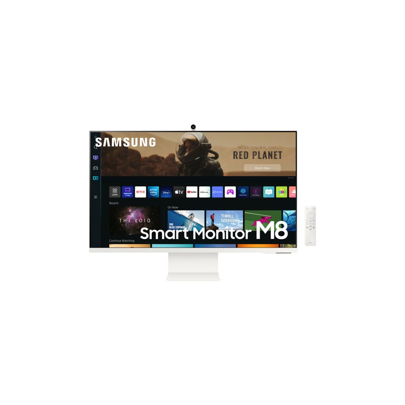 SAMSUNG moniteur flat 32" SMART 4k 3840*2160 serie 8 Noir garantie Avec camera intgeré garantie 12M
