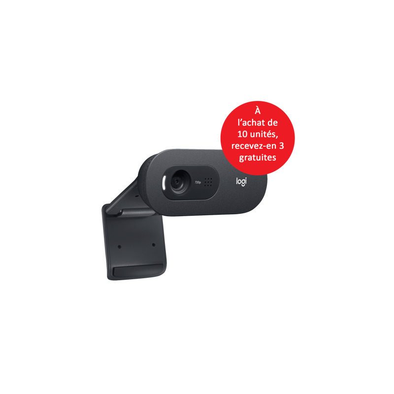 A l'achat de 10 unités de la Webcam Logitech C505e, recevez 3 autres gratuitement