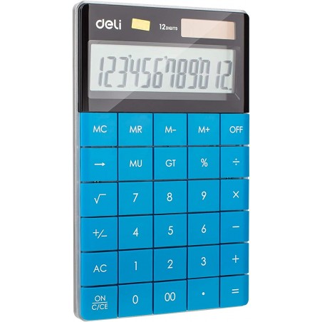CALCULATRICE DE BUREAU DELI E1589 BLEU