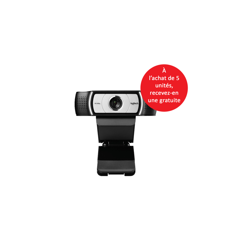 A l'achat de 5 unités de la Webcam Logitech C930e, recevez la 6ème gratuitement