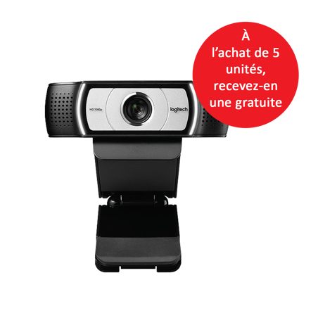 A l'achat de 5 unités de la Webcam Logitech C930e, recevez la 6ème gratuitement