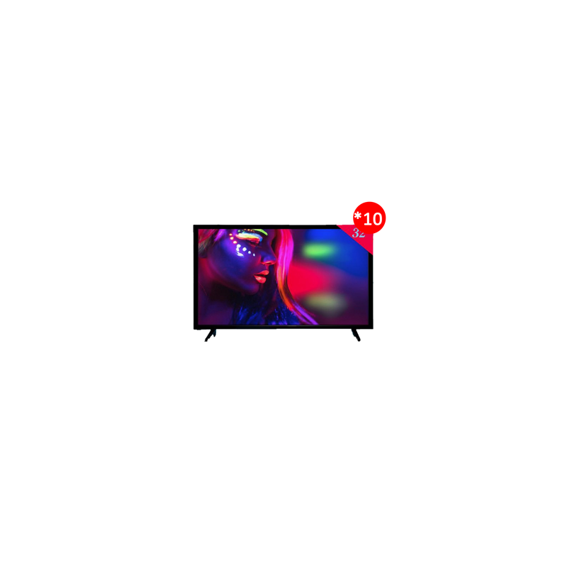 Promo 10 TV ITEL S3250 32" LED HD 60Hz resolution 1366*7668 2 HDMI garantie 1an+BA 500Dhs Offert