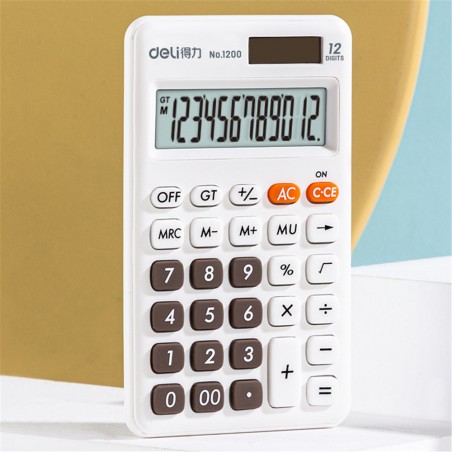 Calculatrice de bureau Deli-1200 BLANC