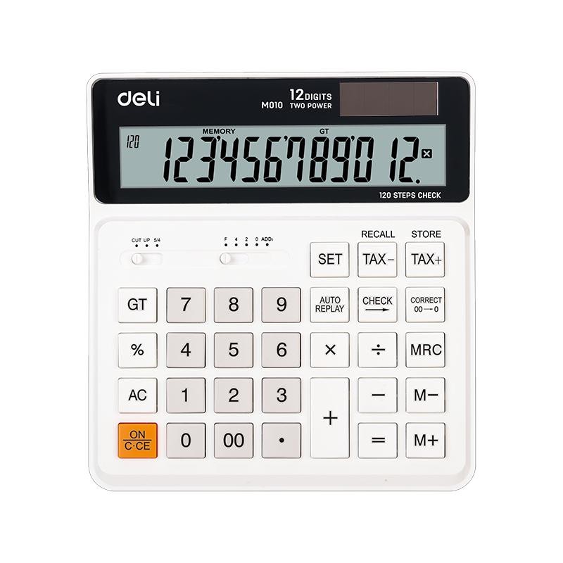 Calculatrice de bureau Deli-EM01010 BLANC