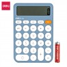Calculatrice Deli-EM124 BLEU