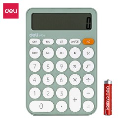 Calculatrice Deli-EM124 VERT