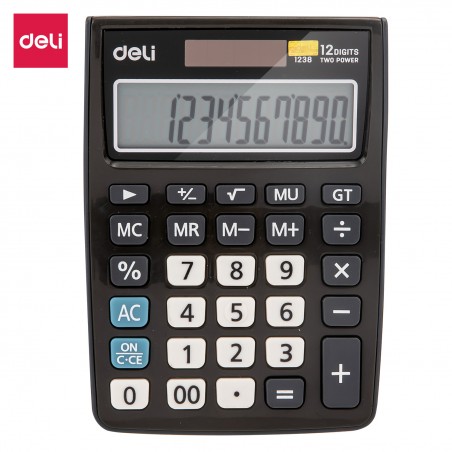 Calculatrice de bureau Deli-E1238 gris