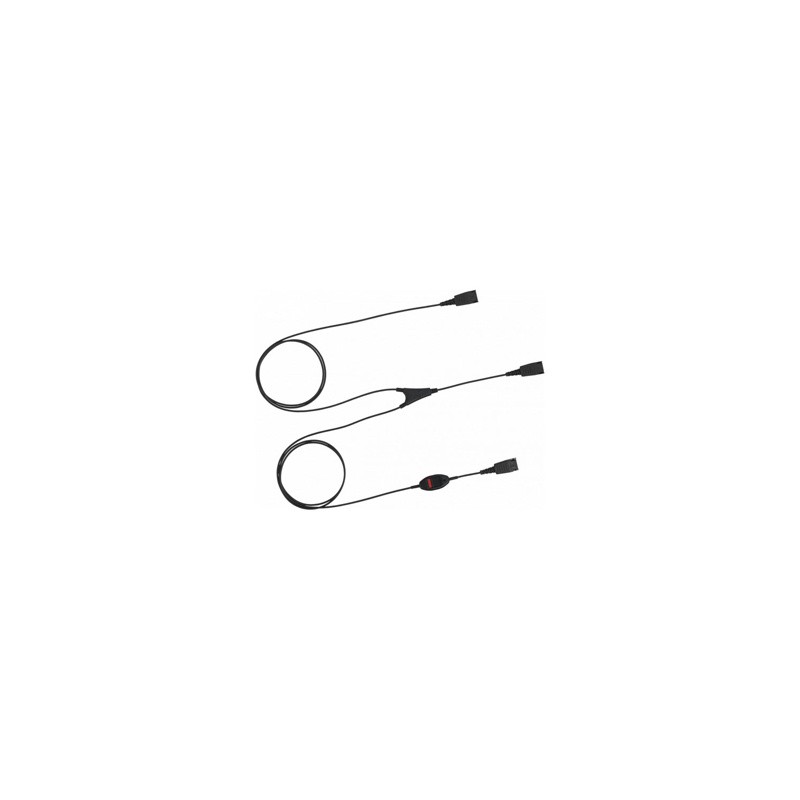 JABRA Improved QD supervisor cord or ‘Y cord’ fit in between the headset cable and the telephon