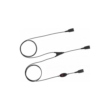 JABRA Improved QD supervisor cord or ‘Y cord’ fit in between the headset cable and the telephon