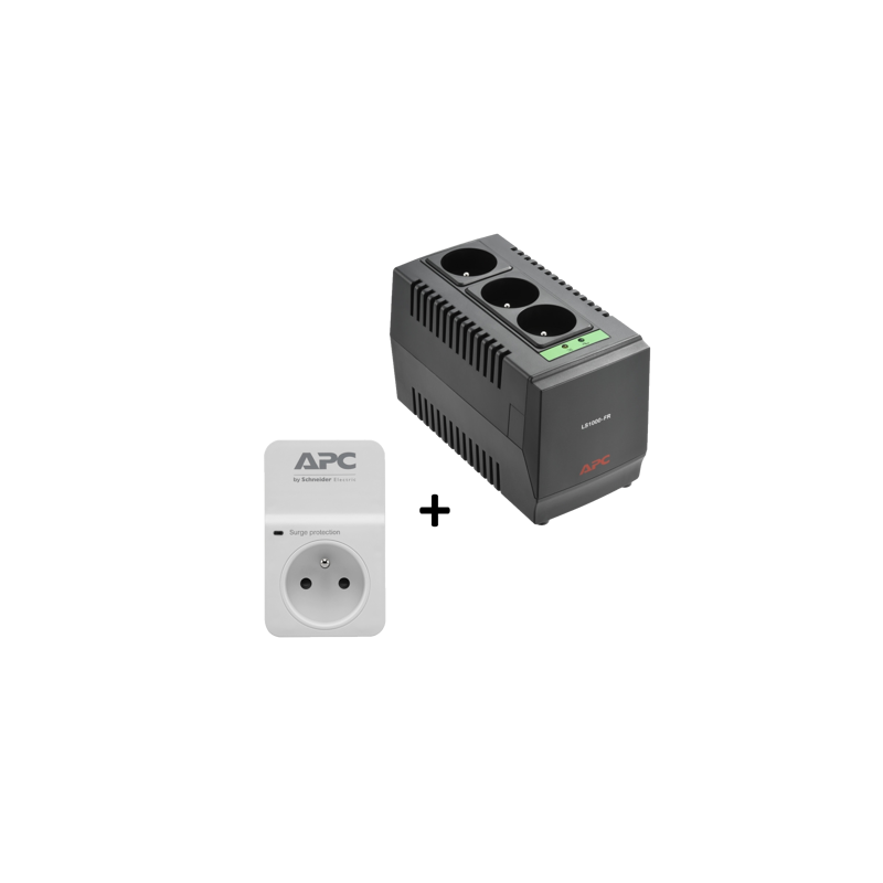 APC Line-R 100VA + APC Essential SurgeArrest 1 outlet 230V France
