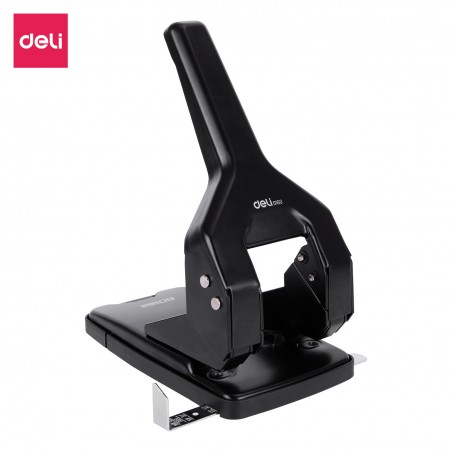 Perforateur DELI Réf. E0160 Noir - Perforatrice de Bureau 2 Trous - Pratique et Robuste | Maroc