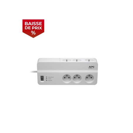 APC Essential SurgeArrest, 6 sorties, 230 V, France Protection de base pour ordinateurs et dispositi