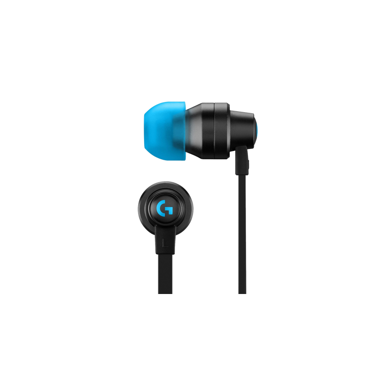 LOGITECH G333 Wired Gaming Earphones - BLACK - 3.5 MM