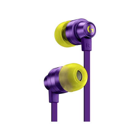LOGITECH G333 Wired Gaming Earphones - PURPLE - 3.5 MM