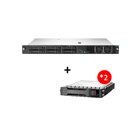 HPE DL20G10+ 4SFF E-2314 16GB VR-SW 2x1GbE 500w 3-3-3 + 2x2TB P28500-B21