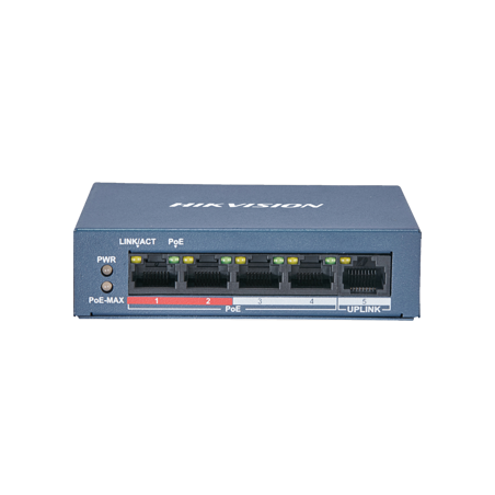 HIKVISION 5 Ports switch 10/100 POE 12M