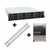 Promo SYNOLOGY RackStation RS2421plus 36M+4 Disques dur Synology 4TB SATA 3,5''+Rail kit RKS-02