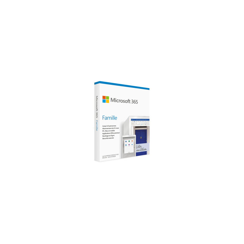 Microsoft M365 Family French Subscr 1YR Africa Only Medialess P8