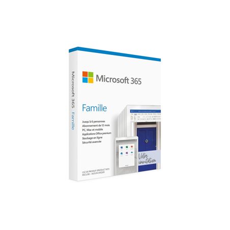 Microsoft M365 Family French Subscr 1YR Africa Only Medialess P8