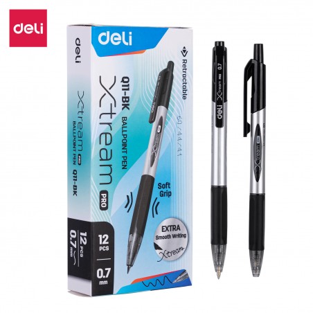 Deli-EQ11-BK Stylo à bille
