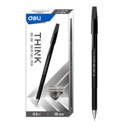 Stylo semi-gel Deli-EQ8-BK