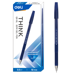 Stylo semi-gel Deli-EQ8-BL