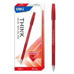 Stylo semi-gel Deli-EQ8-RD