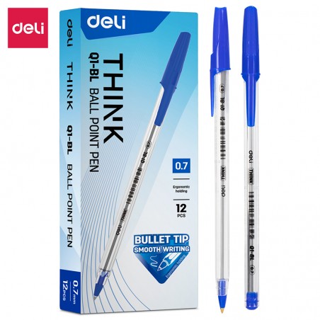 Stylo bille Deli-EQ1-BL