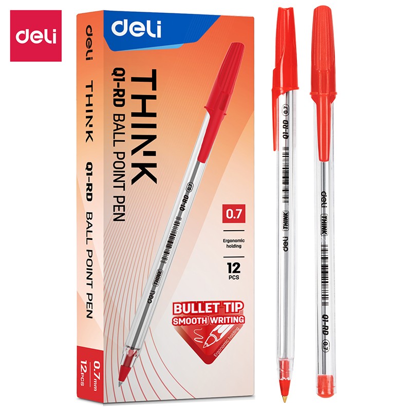 Stylo bille Deli-EQ1-RD