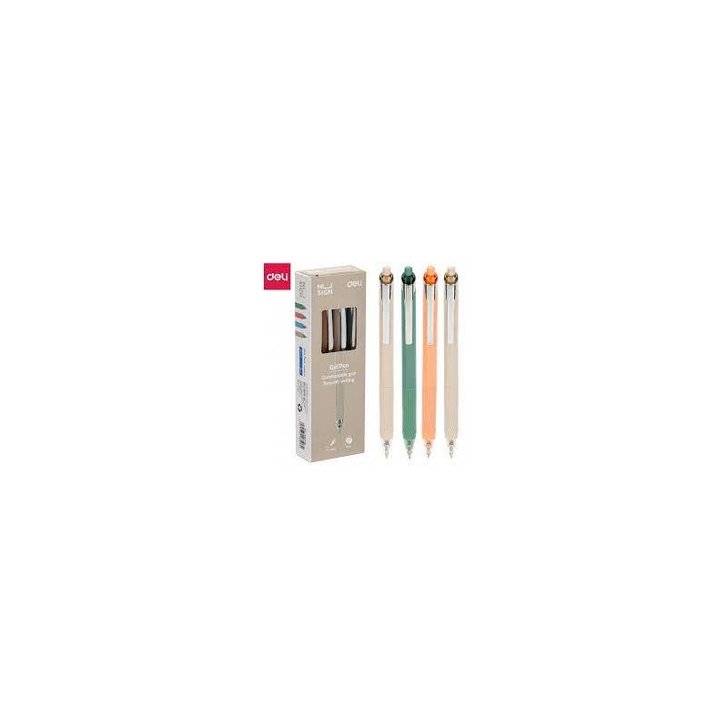 Stylo gel Deli Nusign ENS666-BL